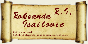 Roksanda Isailović vizit kartica